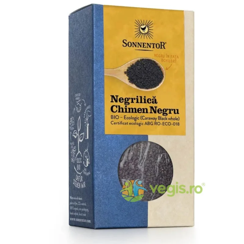 Seminte De Negrilica (Chimen Negru) Ecologic/Bio 50g SONNENTOR — preț și oferte