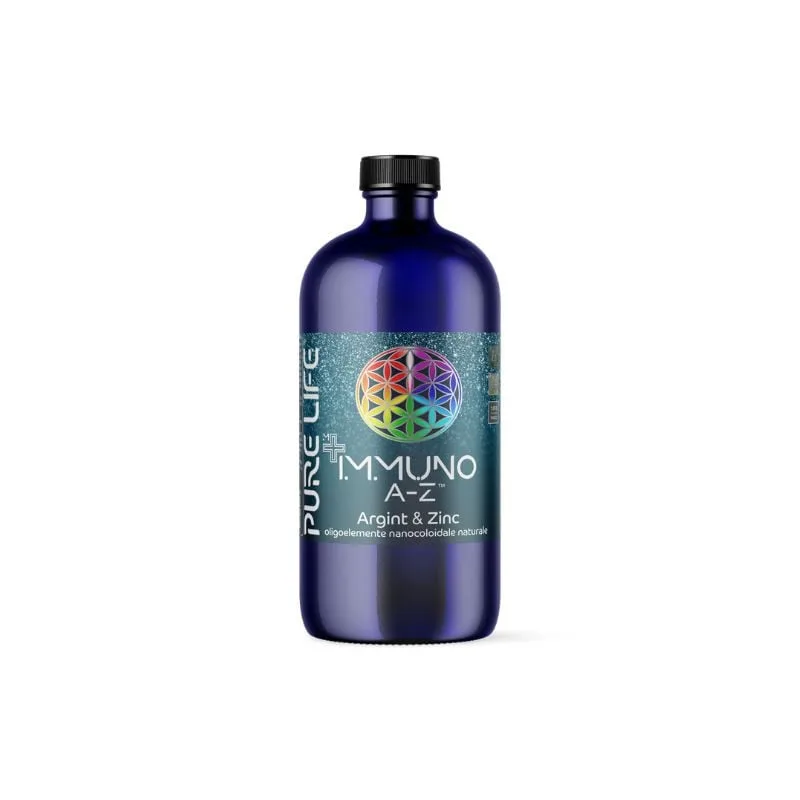 Solutie nanocoloidala cu argint si zinc Imuno A-Z, 480ml, Pure Life — preț și oferte
