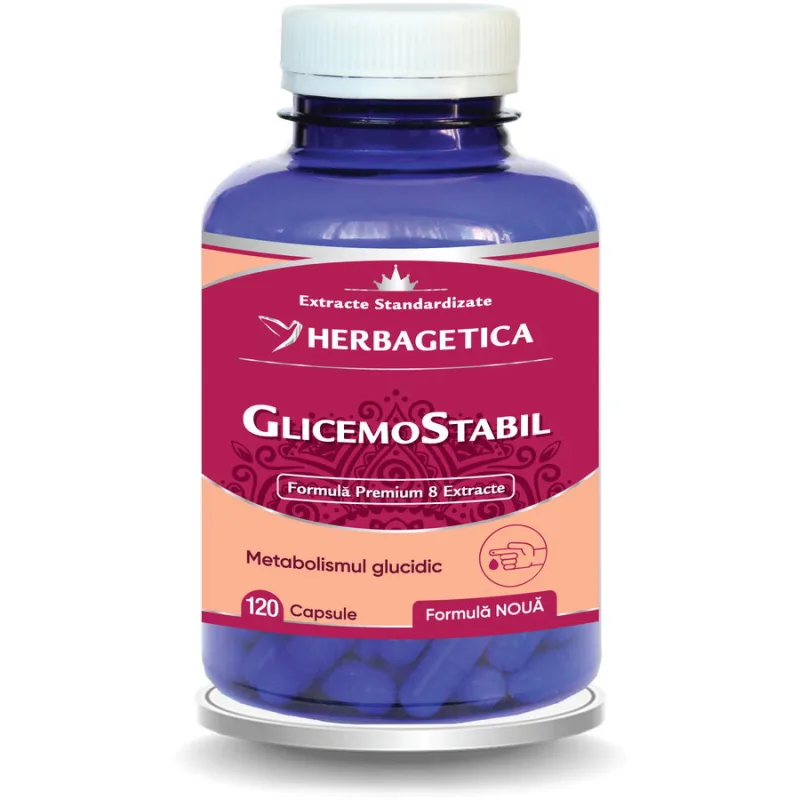 Glicemostabil 120cps HERBAGETICA — preț și oferte