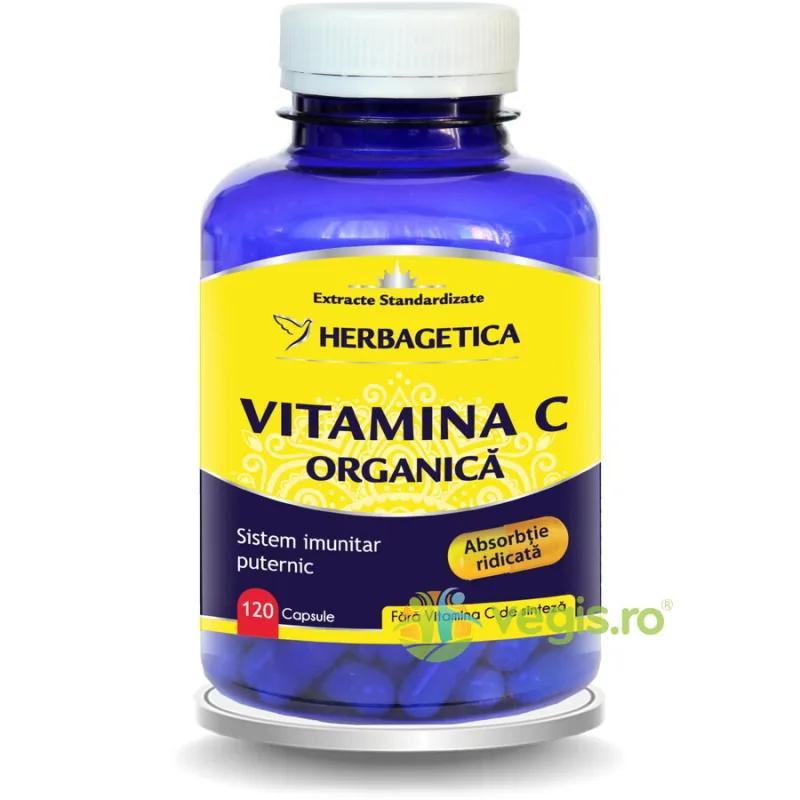 Vitamina C Organica 120cps HERBAGETICA — preț și oferte