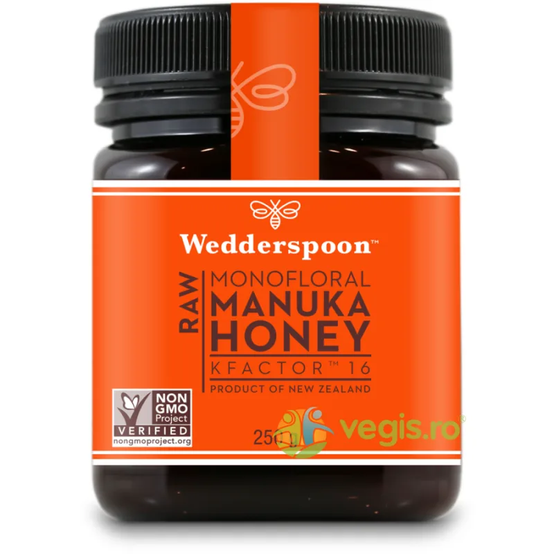 Miere De Manuka KFactor 16 RAW 100% Naturala 250g WEDDERSPOON — preț și oferte