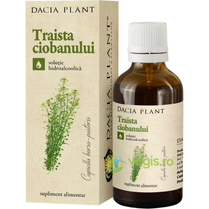 Tinctura De Traista Ciobanului 50ml DACIA PLANT — preț și oferte