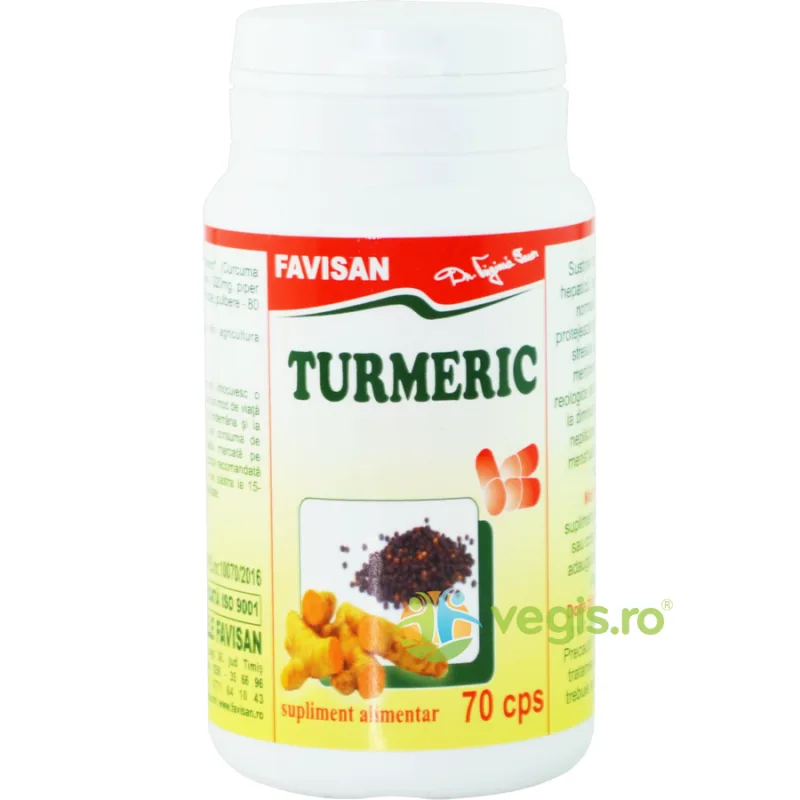 Turmeric 70cps Favisan — preț și oferte
