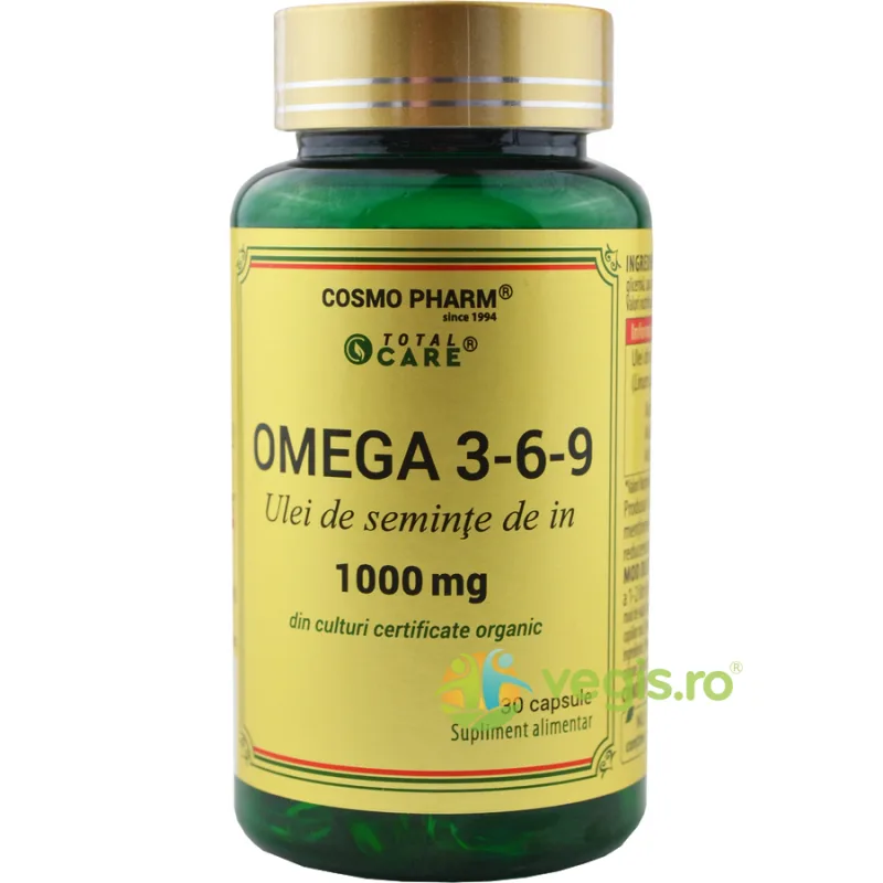 Ulei Seminte de In (Omega 3-6-9) 30cps COSMO PHARM — preț și oferte