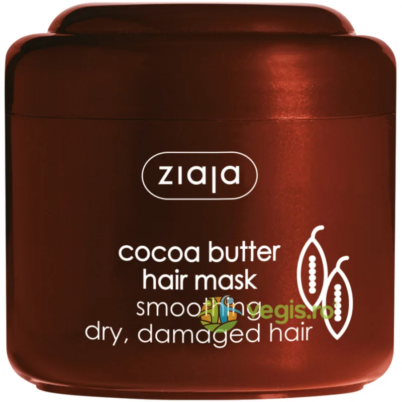 Masca Pentru Netezirea Parului Uscat Si Deteriorat Cu Unt De Cacao 200ml ZIAJA — preț și oferte