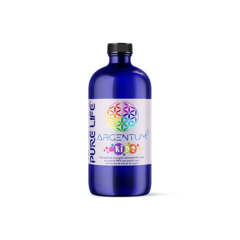 Argint nanocoloidal Argentum+ Kids, 480ml, Pure Life — preț și oferte
