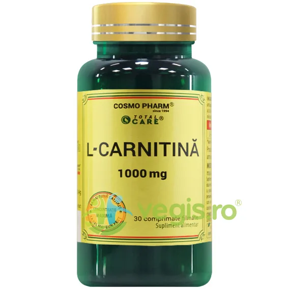 L-Carnitina 1000mg 30cpr Total Care COSMO PHARM — preț și oferte