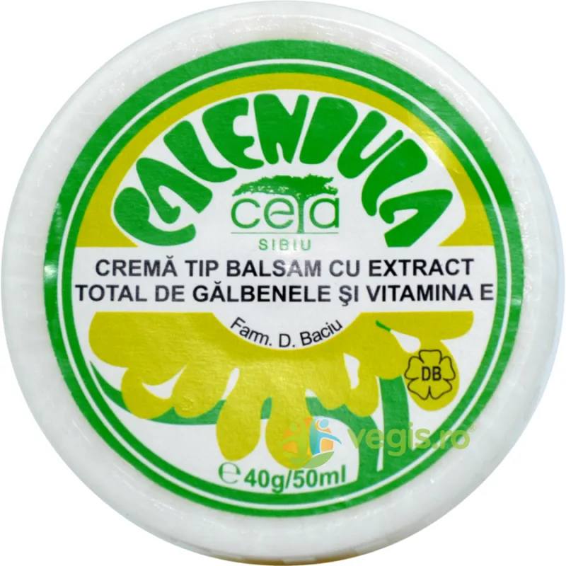 Unguent cu Galbenele si Vitamina E 40g Ceta Sibiu — preț și oferte