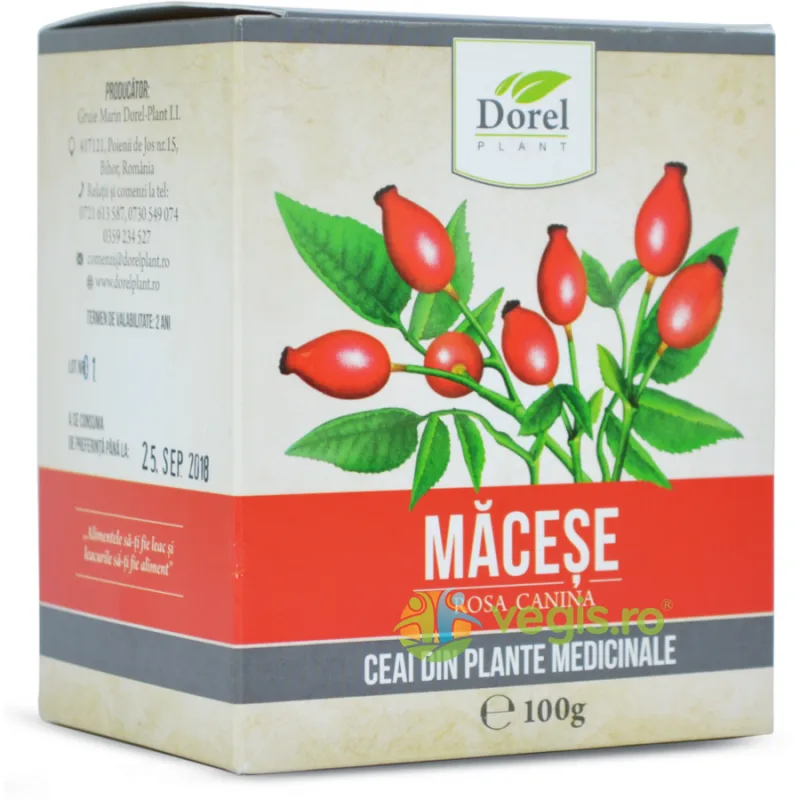 Ceai de Macese Fructe 100g Dorel Plant — preț și oferte