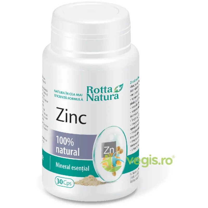 Zinc Natural 30cps ROTTA NATURA — preț și oferte