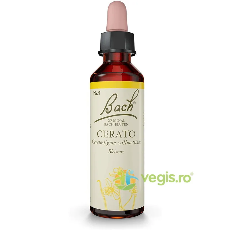 Bach 5 Cerato (Cerato) Picaturi 20ml BACH ORIGINALS FLOWER REMEDIES — preț și oferte
