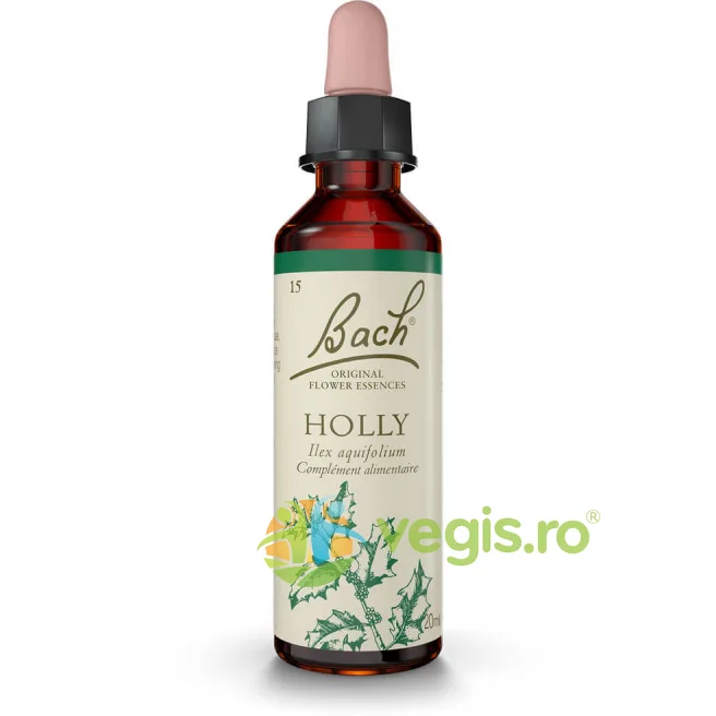 Bach 15 Holly (Ilice) Picaturi 20ml BACH ORIGINALS FLOWER REMEDIES — preț și oferte
