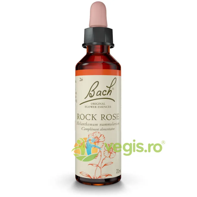 Bach 26 Rock Rose (Trandafir Salbatic) Picaturi 20ml BACH ORIGINALS FLOWER REMEDIES — preț și oferte