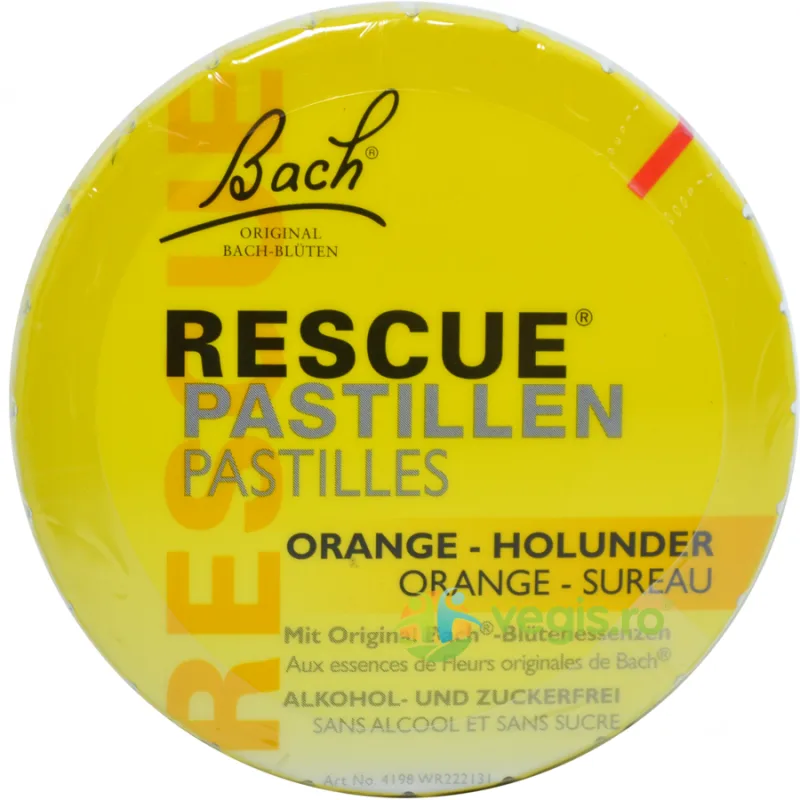 Rescue Dropsuri cu Aroma de Portocale si Flori de Soc 50g BACH ORIGINALS FLOWER REMEDIES — preț și oferte