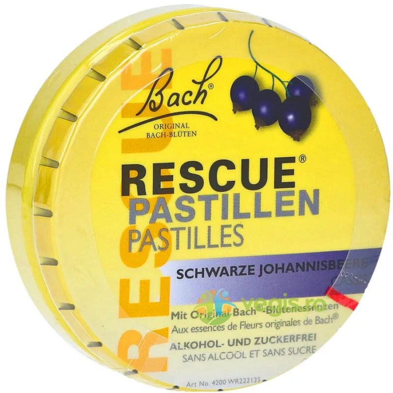 Rescue Dropsuri cu Aroma de Coacaze 50g BACH ORIGINALS FLOWER REMEDIES — preț și oferte