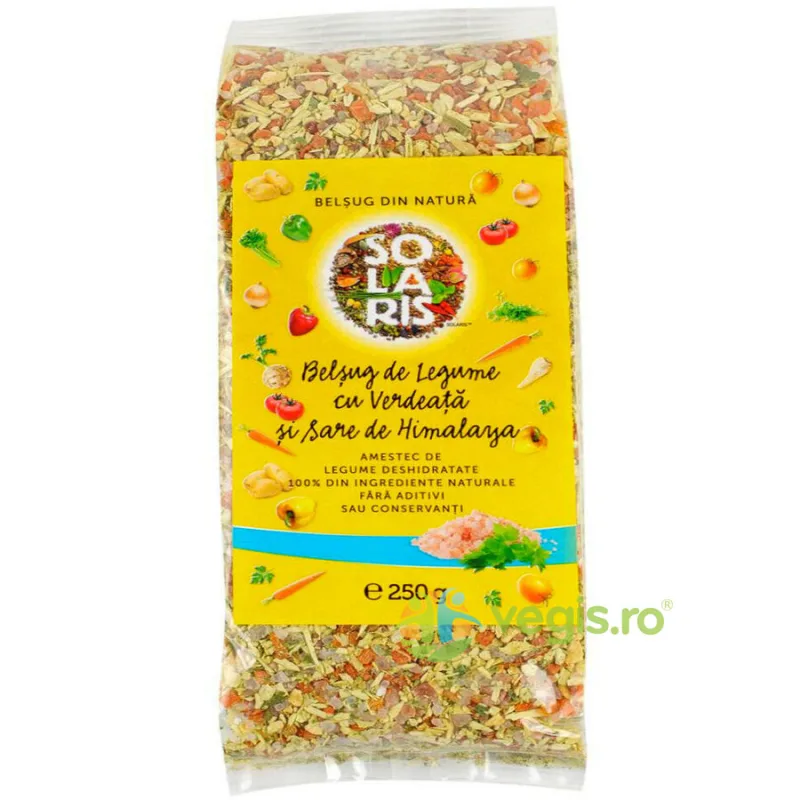 Condiment - Belsug de Legume cu Verdeata si Sare Roz de Himalaya 250g SOLARIS — preț și oferte