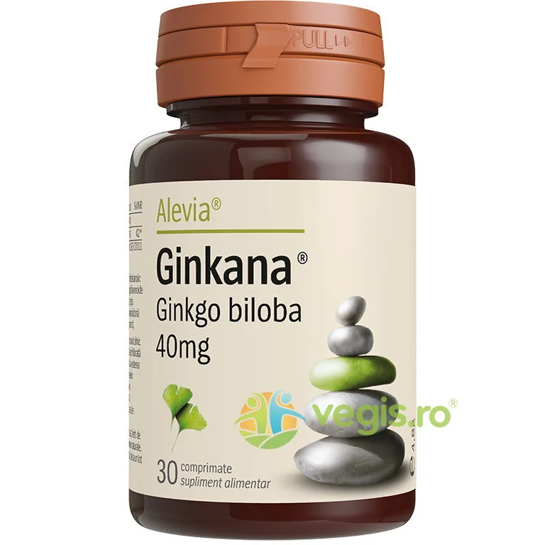 Ginkana Ginkgo Biloba 40mg 30cpr ALEVIA — preț și oferte