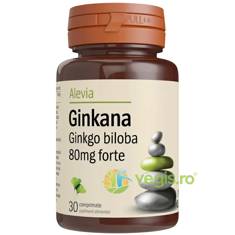 Ginkana Ginkgo Biloba Forte 80mg 30cpr ALEVIA — preț și oferte