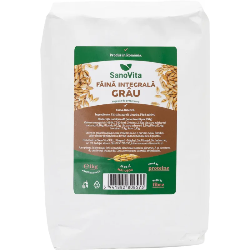 Faina Integrala de Grau 1kg SANOVITA — preț și oferte