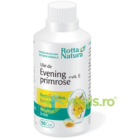 Evening Primrose (Luminita noptii)+ Vitamina E 90cps ROTTA NATURA — preț și oferte