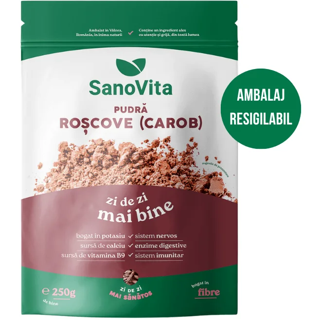 Pudra de Roscove (Karob) 250g SANOVITA — preț și oferte