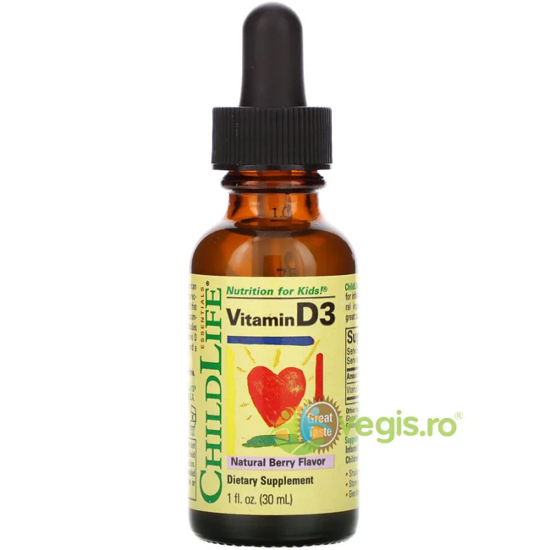Vitamina D3 30ml Secom, CHILDLIFE ESSENTIALS — preț și oferte