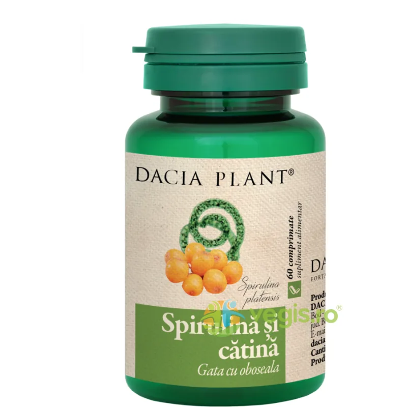 Spirulina Si Catina 60cpr DACIA PLANT — preț și oferte