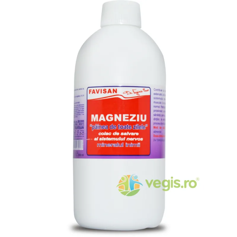Magneziu Lichid 500ml Favisan — preț și oferte