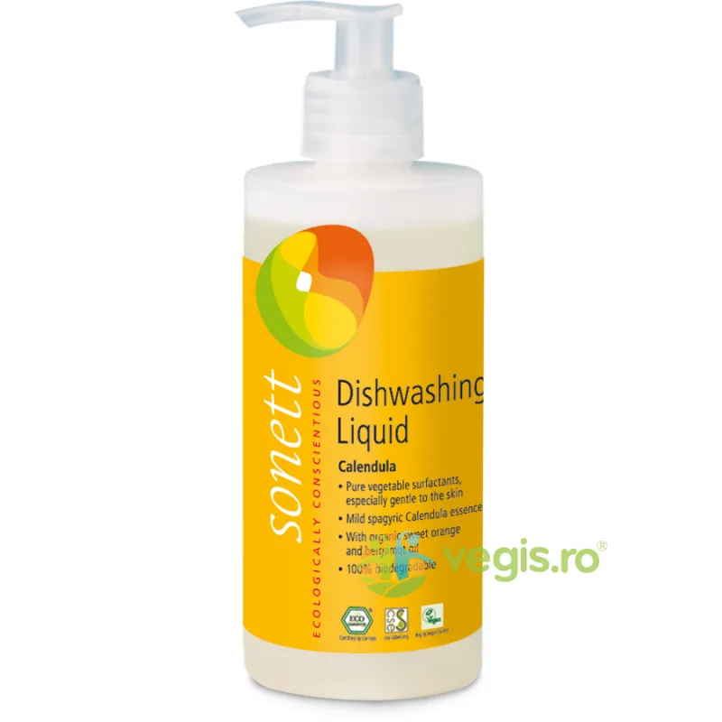 Detergent Lichid de Vase cu Galbenele Bio 300ml SONETT — preț și oferte