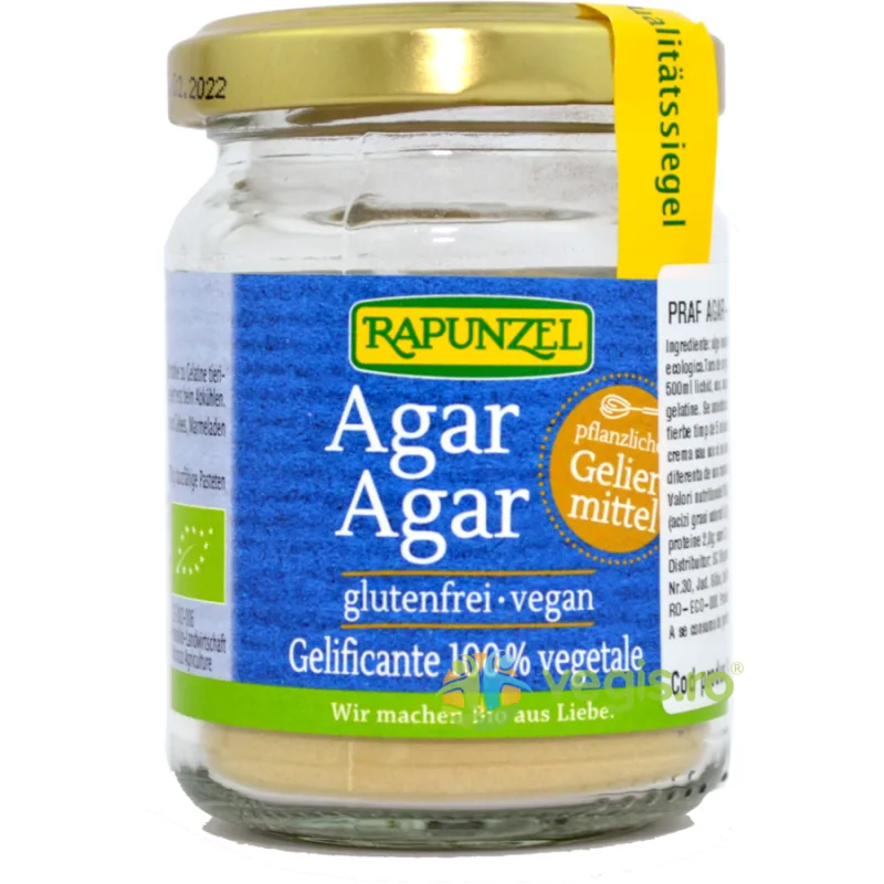 Praf Agar Agar Ecologic/Bio 60g Rapunzel — preț și oferte