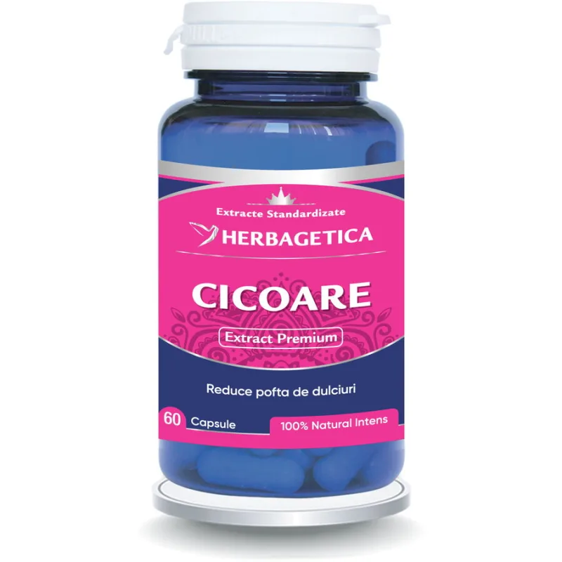 Cicoare Extract 60cps HERBAGETICA — preț și oferte