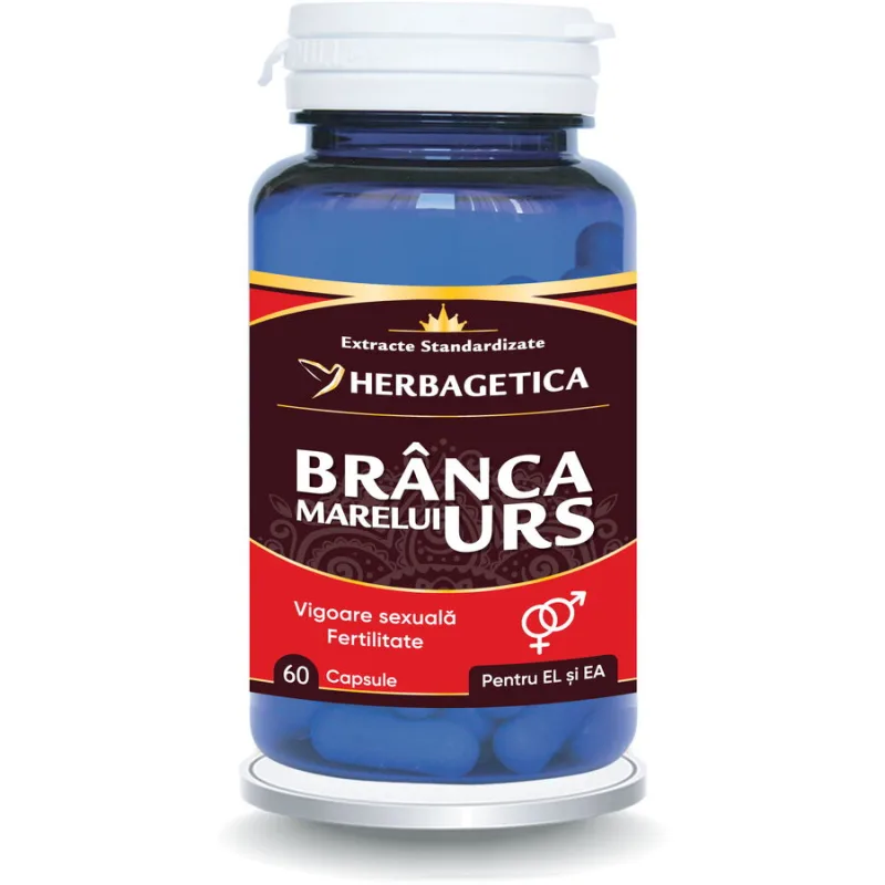 Branca Marelui Urs 60cps HERBAGETICA — preț și oferte
