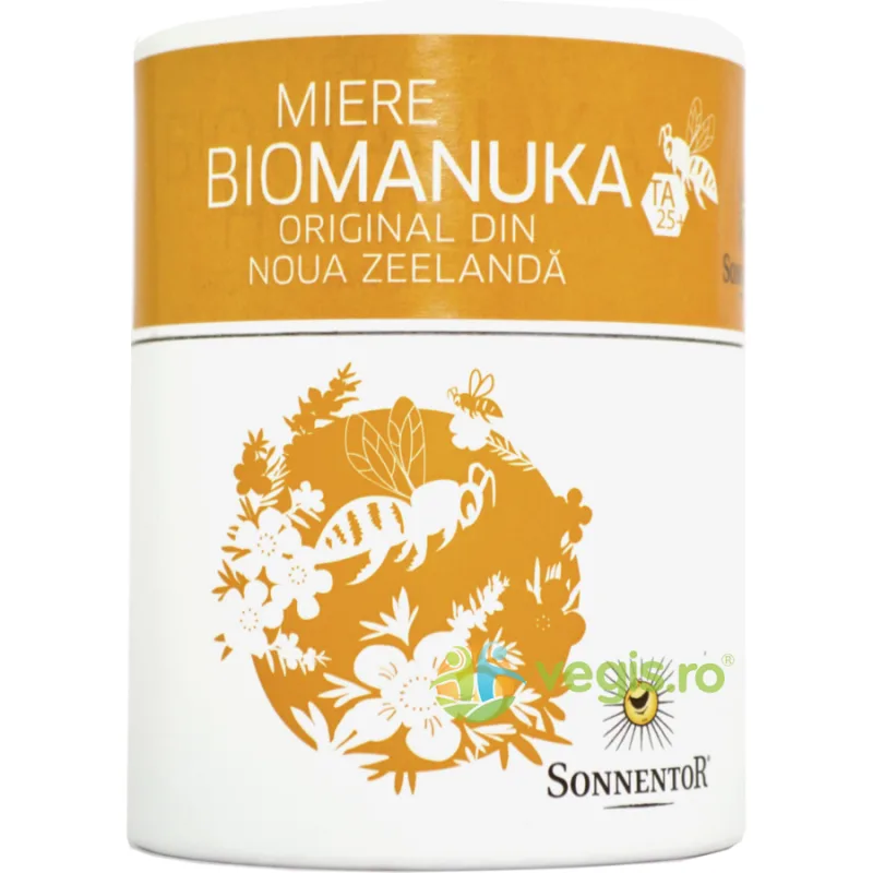 Miere de Manuka TA25+ Ecologica/Bio 250gr SONNENTOR — preț și oferte