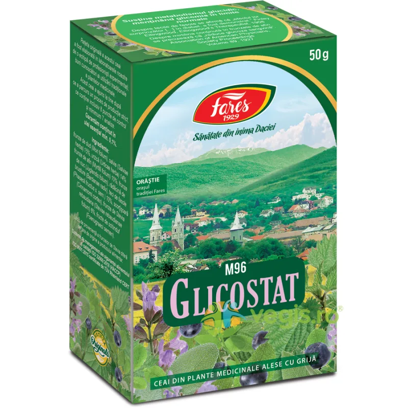 Ceai Glicostat M96 50g FARES — preț și oferte
