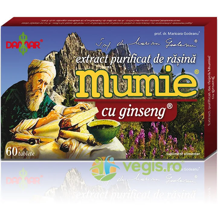 Mumie Extract De Rasina Si Ginseng 60tablete — preț și oferte