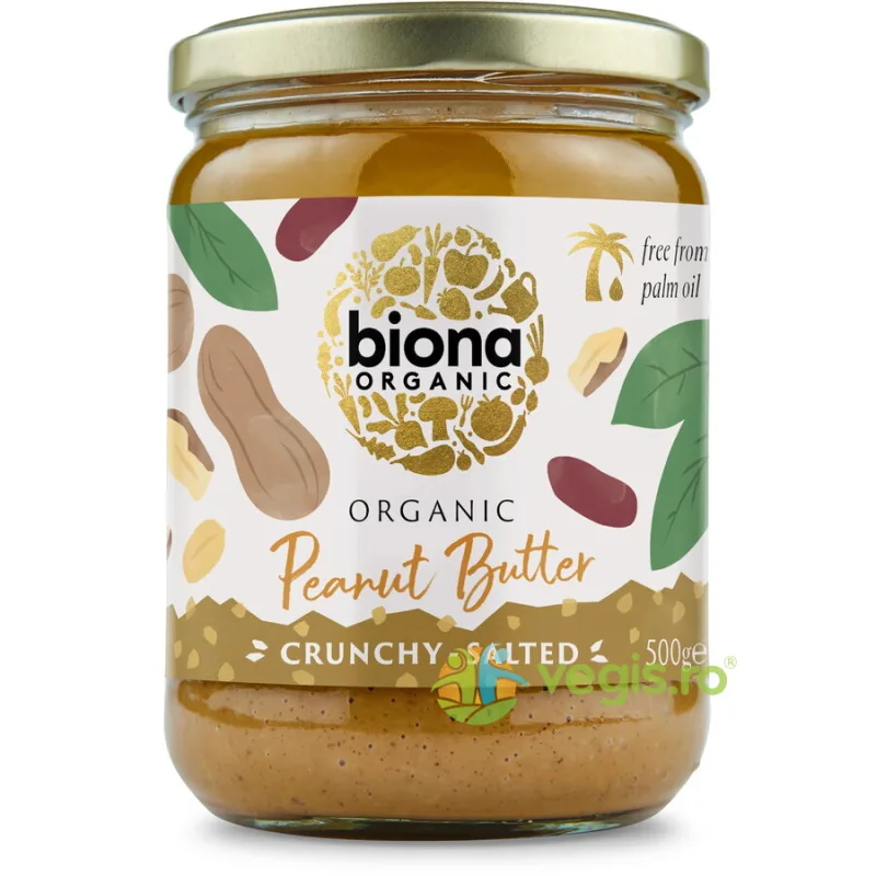 Pasta de Arahide Crocanta cu Sare Ecologica/Bio 500g BIONA — preț și oferte