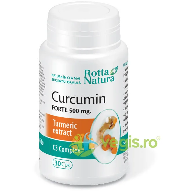 Curcumin Forte 500mg 30cps ROTTA NATURA — preț și oferte