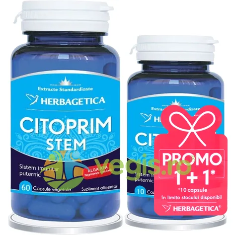 Pachet Citoprim Stem 60cps+10cps HERBAGETICA — preț și oferte