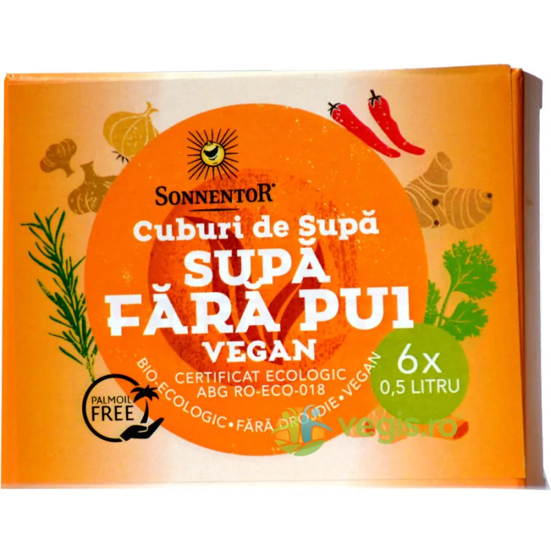 Cub de Supa fara Pui Vegan Ecologic/Bio 6 cuburi SONNENTOR — preț și oferte
