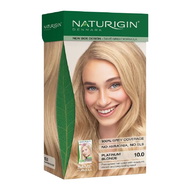 Vopsea pentru par nuanta 10.0 Blond platinat, 115ml, Naturigin — preț și oferte