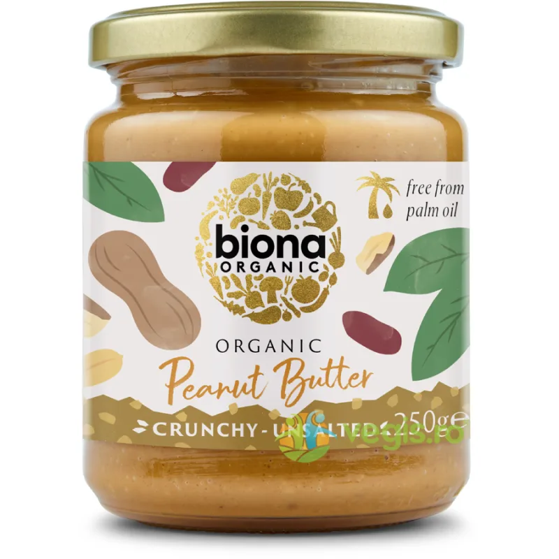 Pasta de Arahide Crocanta fara Sare Ecologica/Bio 250g BIONA — preț și oferte