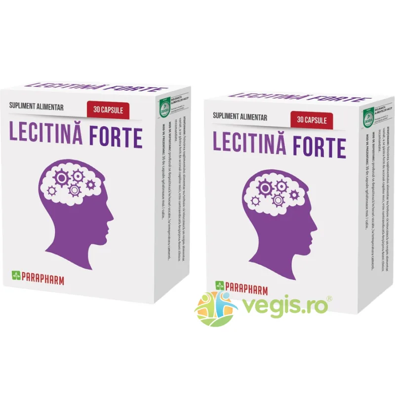 Pachet Lecitina Forte 30cps+30cps Quantum Parapharm — preț și oferte