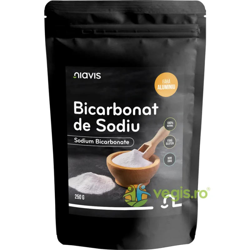 Bicarbonat de Sodiu fara Aluminiu Pulbere Naturala 250g NIAVIS — preț și oferte