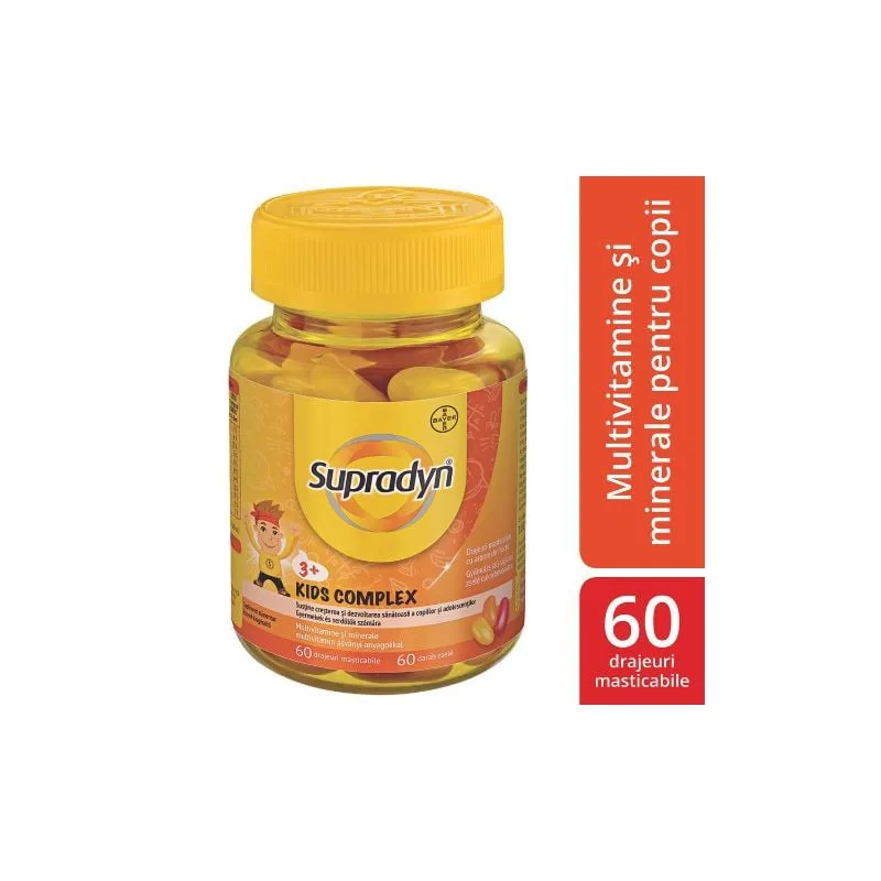 Supradyn Kids Complex, 60 drajeuri masticabile, Bayer — preț și oferte
