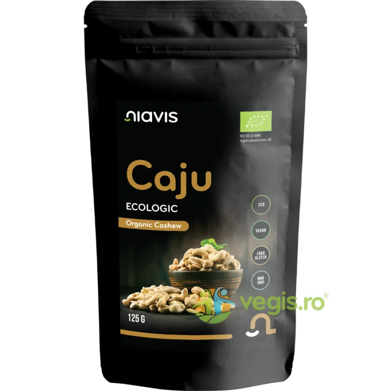 Caju Crud fara Gluten Ecologic/Bio 125g NIAVIS — preț și oferte