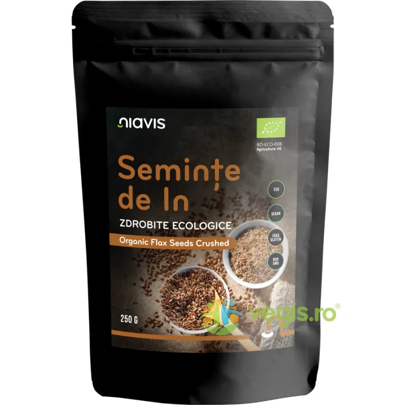 Seminte de In Zdrobite Ecologice/Bio 250g NIAVIS — preț și oferte