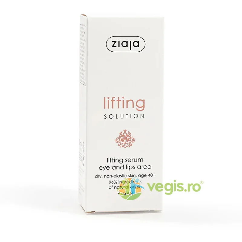 Ser Antirid pentru Ochi si Buze 40+ Lifting Solution 30ml ZIAJA — preț și oferte