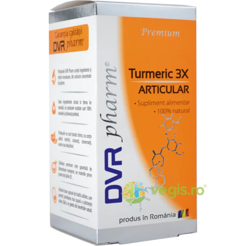 Turmeric 3X Articular  120cps DVR&nbsp;PHARM — preț și oferte