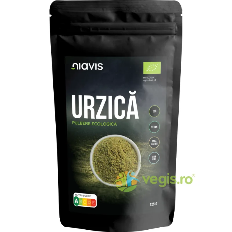 Urzica Pulbere fara Gluten Ecologica/Bio 125g NIAVIS — preț și oferte
