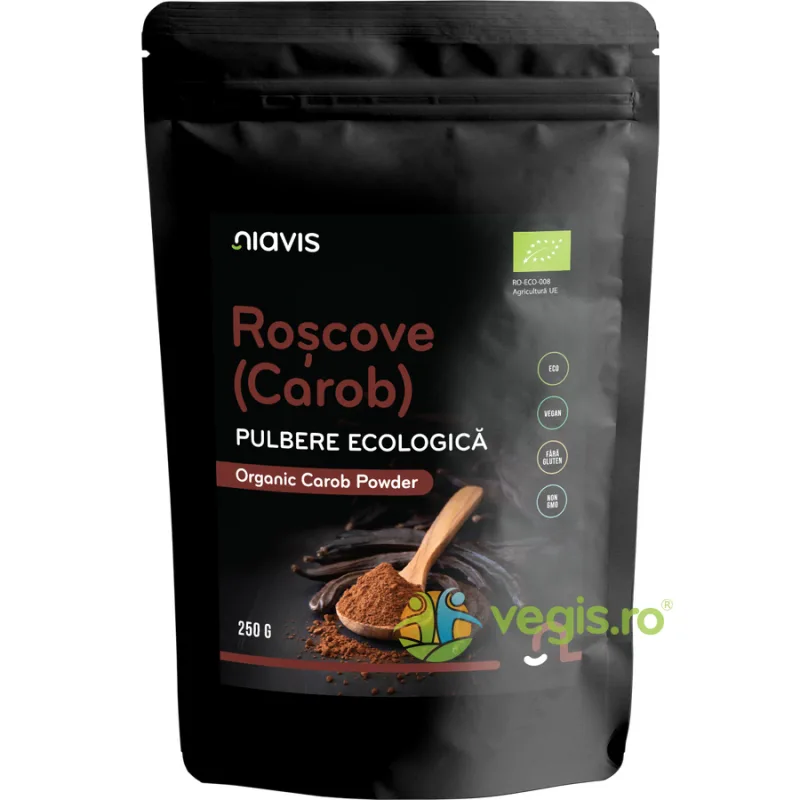 Roscove (Carob) Pudra Ecologica/Bio 250g NIAVIS — preț și oferte